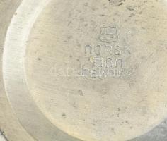 Norvég ón füles váza, jelzett, minimális horpadással, m: 15 cm