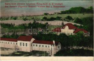 1907 Báznafürdő, Bad Baassen, Baile Bazna; Jódsó-fürdő (Brekner tulajdona), meleg fürdő és új vendéglő / spa, new restaurant