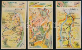 "HÉV-vel a szabadba" 6 db számolócédula