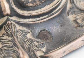 Ezüst (Ag) kehely, vésettel, 1887, jelzett, m: 19cm, nettó: 174g Kis sérüléssel