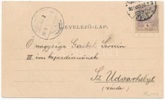 1900 Bánffyhunyad, Huedin; Részlet a Vledjássáról. Czettel és Deutsch kiadása / forest (EK)