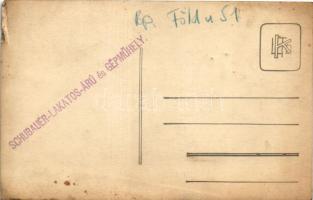 Budapest III. Óbuda, Schubauer lakatosáru és gépműhely, belső. Föld utca 51. photo (gyűrődés / creas...