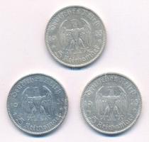 Német Harmadik Birodalom 1935A 5M Ag "Garnisonkirche" (3x) T:2 ph. German Third Reich 1935...