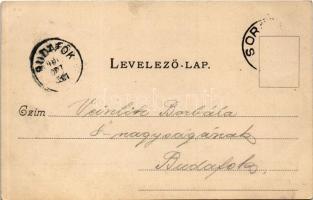 1901 Budapest XXIII. Soroksár, Iskolaház télen (EK)