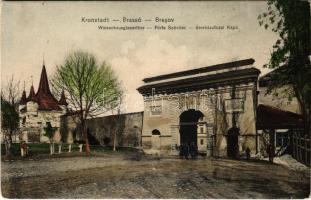 Brassó, Kronstadt, Brasov; Árvaház utcai kapu / Porta Scheilor / Waisenhausgässerthor / gate