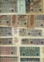 Német Birodalom 1898-tól 218 klf db bankjegy Rosenberg katalógus szerint speciálisan szortírozva; al...