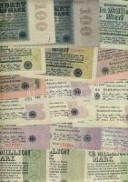 Német Birodalom 1898-tól 218 klf db bankjegy Rosenberg katalógus szerint speciálisan szortírozva; al...