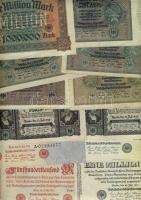 Német Birodalom 1898-tól 218 klf db bankjegy Rosenberg katalógus szerint speciálisan szortírozva; al...