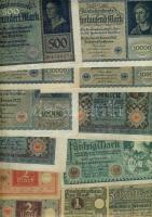 Német Birodalom 1898-tól 218 klf db bankjegy Rosenberg katalógus szerint speciálisan szortírozva; al...