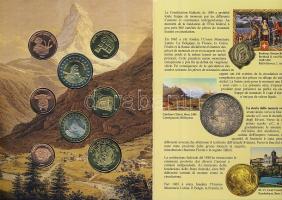 Svájc 2003. 1c,2c,5c,10c,20c,50c,1€,2€ próbaveretek, szettben, díszkiadásban T:B...