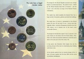 Szlovénia 2004. 1c,2c,5c,10c,20c,50c,1€,2€ próbaveretek, szettben, díszkiadásban T:BU