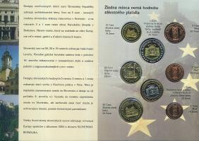 Szlovénia 2004. 1c,2c,5c,10c,20c,50c,1€,2€ próbaveretek, szettben, díszkiadásban...
