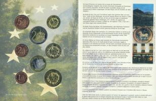 Andorra 2003. 1c,2c,5c,10c,20c,50c,1€,2€ próbaveretek, szettben, díszkiadásban T...