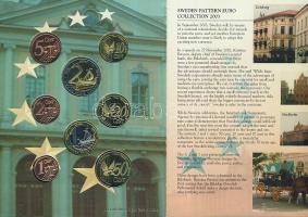 Svédország 2003. 1c,2c,5c,10c,20c,50c,1€,2€ próbaveretek, szettben, díszkiadásban T:BU