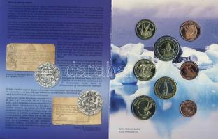 Izland 2004. 1c,2c,5c,10c,20c,50c,1€,2€ próbaveretek, szettben, díszkiadásban T:BU Csak 15.000db!