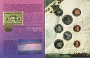 Grönland 2004. 1c,2c,5c,10c,20c,50c,1€,2€ próbaveretek, szettben, díszkiadásban T:BU Csak 12.500db!