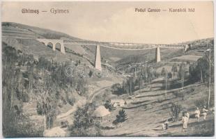 Csíkgyimes, Gyimes, Ghimes; Karakkó híd, viadukt a Gyimesi vasútvonalon / Podul Caraco / railway bridge, viaduct on the Ghimes railway line (EB)