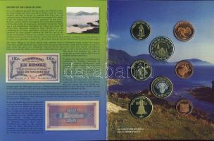 Feröer-szigetek 2004. 1c,2c,5c,10c,20c,50c,1€,2€ próbaveretek, szettben, díszkiadásban T:BU Csak 12.500db!