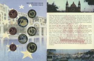 Málta 2004. 1c,2c,5c,10c,20c,50c,1€,2€ próbaveretek, szettben, díszkiadásban T:B...