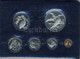 Brit Virgin-szigetek 1974. 1c-1$ 6klf db, szettben, benne Ag T:PP Eredeti díszdobozban, tanúsítvánnyal!