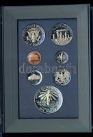 USA 1986. 1c-1$ 7klf db, benne Ag, "Presztízs" szettben T:PP Tanúsítvánnyal!