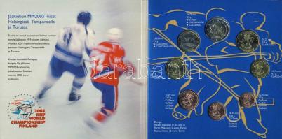 Finnország 2003. 1c-2€ 8klf db, szettben "Jégkorong" T:BU
