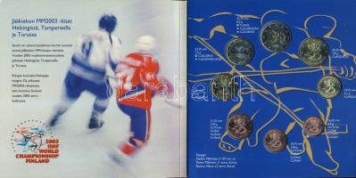 Finnország 2003. 1c-2€ 8klf db, szettben "Jégkorong" T:BU