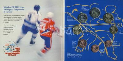 Finnország 2003. 1c-2€ 8klf db, szettben "Jégkorong" T:BU