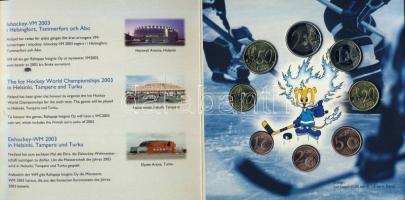 Finnország 2003. 1c-2€ 8klf db, szettben "Jégkorong" T:BU