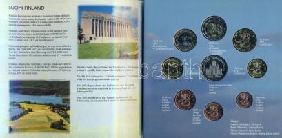 Finnország 2002. 1c-2€ 8klf db, szettben T:BU R!