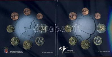 BENELUX 2003. 1c-2€ 8klf db (3x), a 3 állam pénzei, hivatalos szettben T:BU