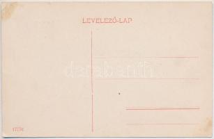 Debrecen, Debreczeni Helyi Vasút Rt. (DHV) kisvasút a vasútállomás előtt, kalauz és cigány muzsikuso...