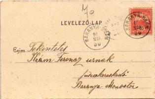 1902 Baranyabán, Baranya-Baán, Ban, Popovac; Kálvária kápolna / calvary chapel (fl)