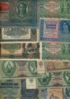 98 db klf magyar bankjegy korona-, pengő-, forint-időszakból jobbakkal, Adamovszky-katalógus alapján...