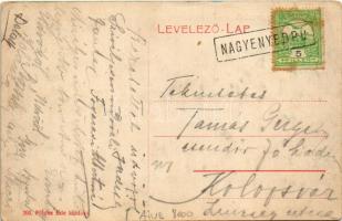 Nagyenyed, Aiud; Szt. Király utcai állami fiú iskola. Földes Ede kiadása / boy school + "NAGYEN...