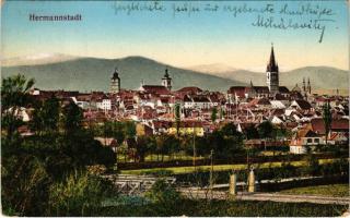 1912 Nagyszeben, Hermannstadt, Sibiu; vasúti híd. G.A. Seraphin, Jos. Drotleff / railway bridge