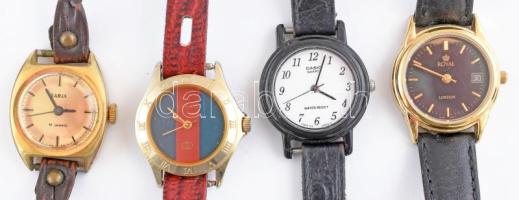 Zarja, Royal, Casio, 4 db női óra kézi felhúzós, kvarc. javításra szorul