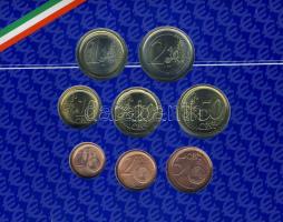Olaszország 2002. 1c-2€ 8klf db, szettben T:BU
