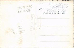 1940 Nagyvárad, Oradea; bevonulás, Soós István polgármester és honleányok a vasútállomáson / entry o...