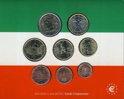 Olaszország 2002. 1c-2€ 8klf db, szettben T:BU
