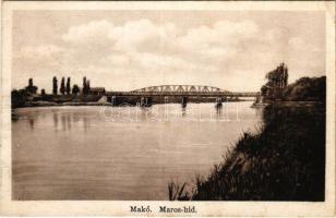 1926 Makó, Maros híd. Ifj. Gaál László kiadása (EK)