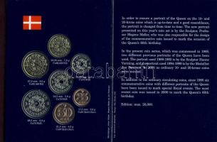 Dánia 2001. 25ö-20K 7klf db, szettben T:BU