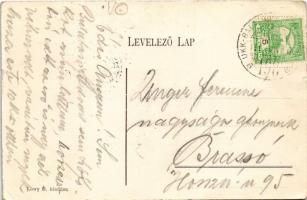 1911 Tapolca, Tópart. Löwy B. kiadása + "UKK - BALATON-SZENT-GYÖRGY 198 B" vasúti mozgópos...