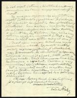 1939 Széki gróf Teleki Ralph (1890-1982) nagybányai festőművész és grafikus saját kézzel írt sorai S...