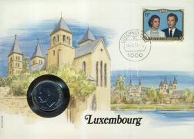 Luxembourg 1980. 10F bélyeges érmés borítékon T:BU ismertetővel