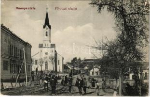 1913 Dunaújváros, Dunapentele, Sztálinváros; Fő utca, templom (EB)