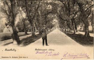 1902 Keszthely, Balaton-parti sétány. Kampmann H. kiadása (ázott / wet damage)