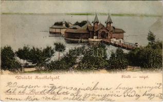 1899 (Vorläufer) Keszthely, Fürdősziget. Sujánszky József kiadása (EK)