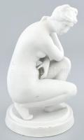 Raffaello Romanelli (1856-1928) nyomán, Venus. Biscuit porcelán, olvashatatlan jelzéssel, hibátlan, ...