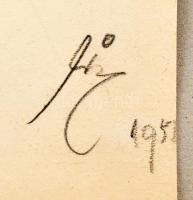 Vogel Eric (1907-1996): Divat terv. Akvarell, vegyes technika, papír. Jelzett 30x20 cm